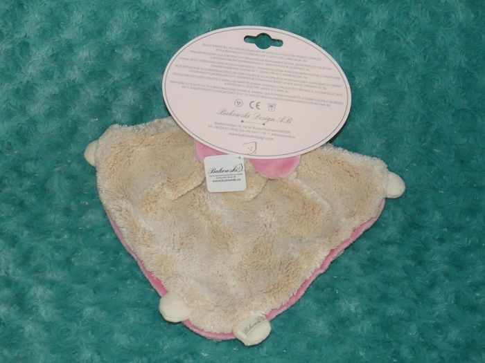 Doudou plat, ours rose beige Bukowski 🐰Neuf - photo numéro 3