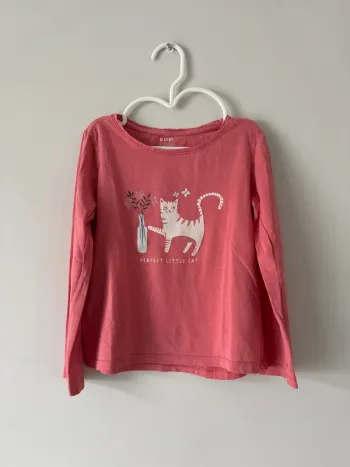 👚T-shirt manche longue - fille - 6 ans - 114-119 cm - Kiabi -100% coton très bon état