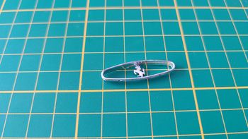 Calandre sigle avant pièce détachée Ferrari gto 1962 miniature maquette 1/18 1/18e burago #B73