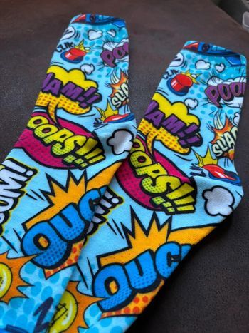 Chaussettes bande dessinée neuve fun