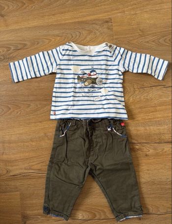 Ensemble haut et bas bébé 6 mois