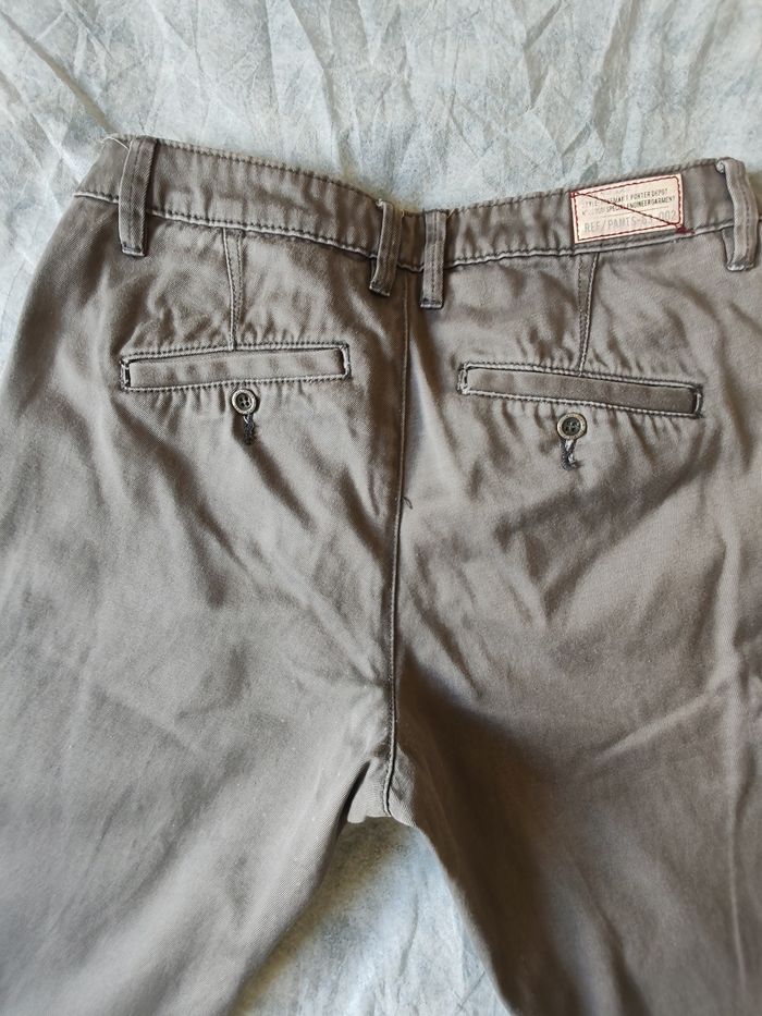 Chino gris marron Freeman T Porter Taille 39 - photo numéro 4