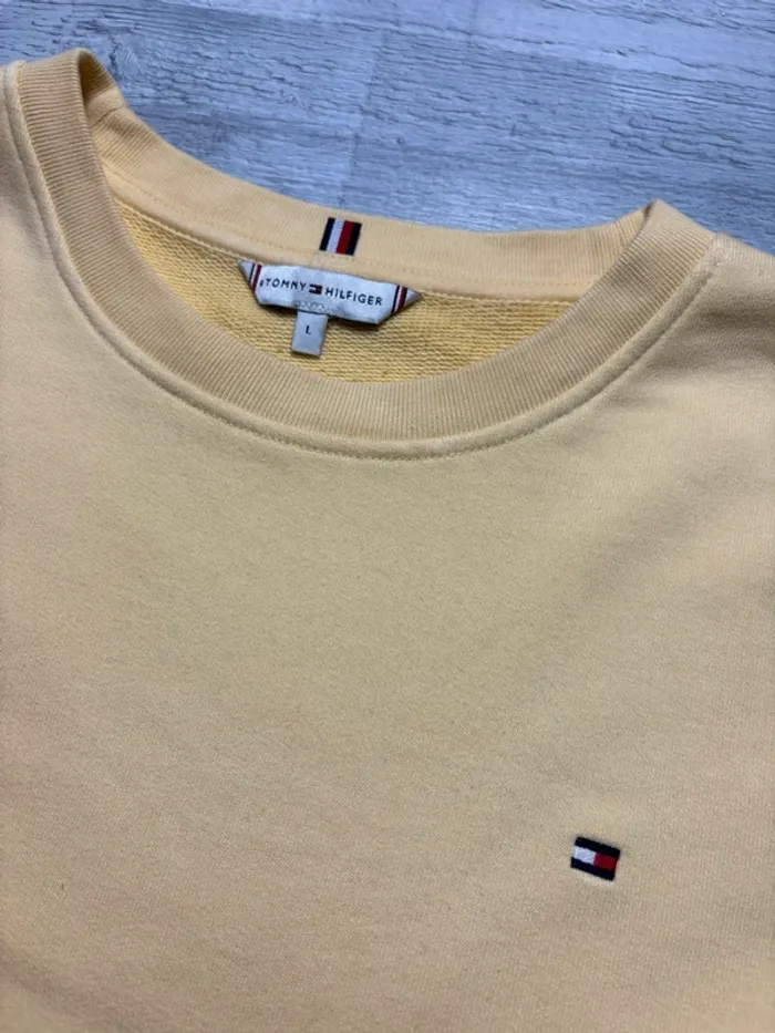 Pull Tommy Hilfiger - Jaune - Taille L - photo numéro 2