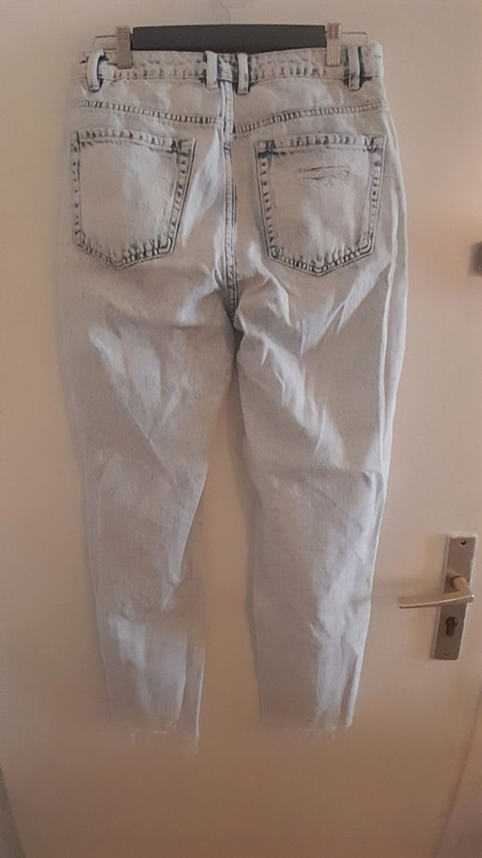 Jeans déchiré, couleur bleu très clair, Taille 38, Marque Denim Pimkie - photo numéro 7