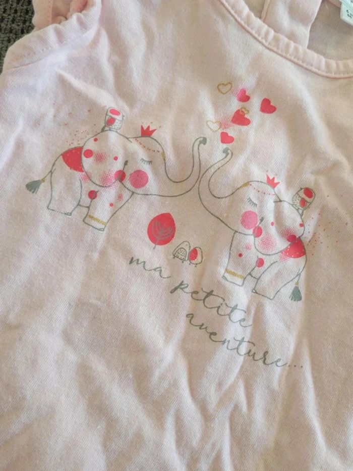 Lot de 2 t shirt mes petits cailloux 6 mois - photo numéro 4