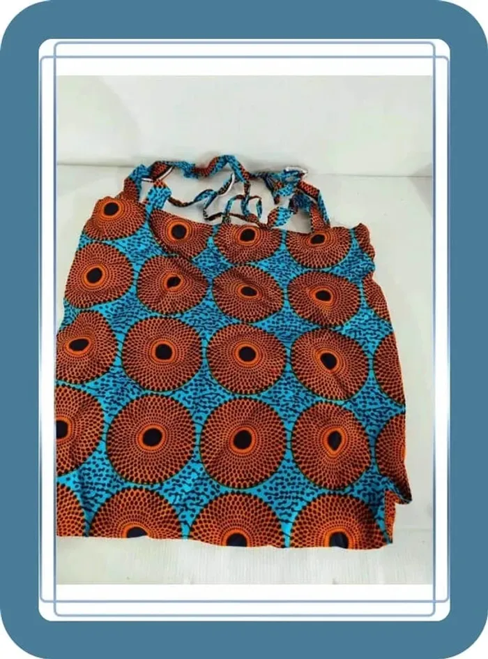 Sac fourre tout bleu et marron Hitarget, très bon état, 42x42cm - photo numéro 2