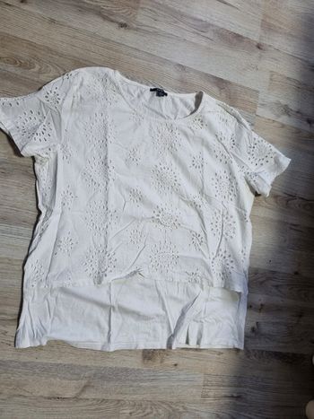 T-shirt blanc 2en1