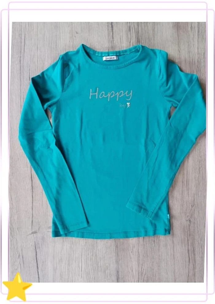 T-shirt manches longues bleu Okaïdi 10ans