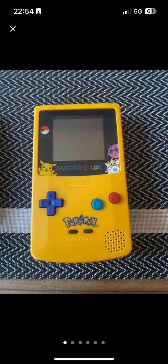 Gameboy Nintendo  vintage édition limitée Pokémon pikachu collector rare - photo numéro 3