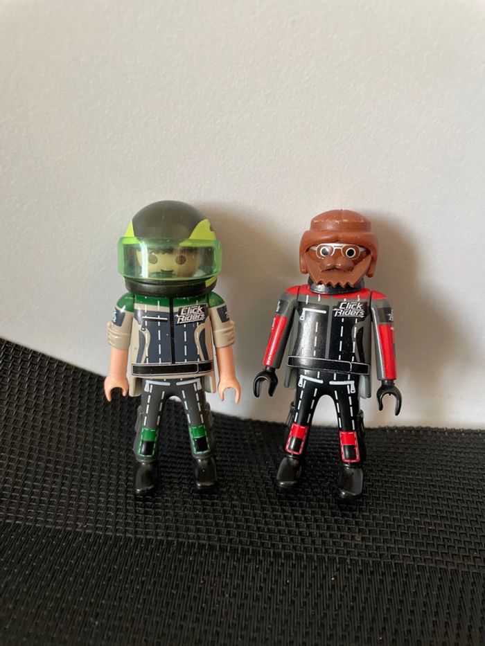 Playmobil lot 2 figurines pilotes 5160 5162 pièces détachées
