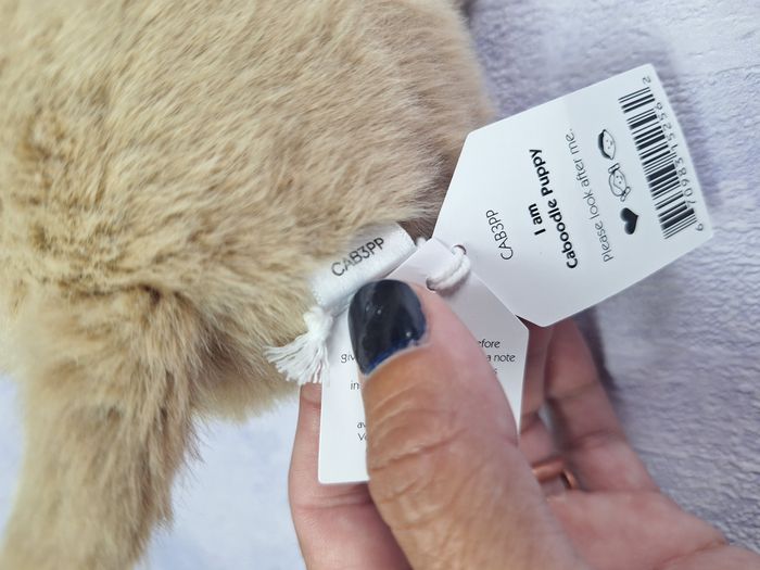 Peluche Jellycat chiot retired Caboodle Puppy CAB3PP - photo numéro 4