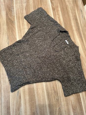 Pull sans manches femme col V hiver