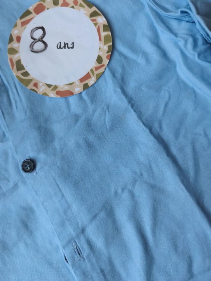 Chemise bleue 8 ans - photo numéro 5