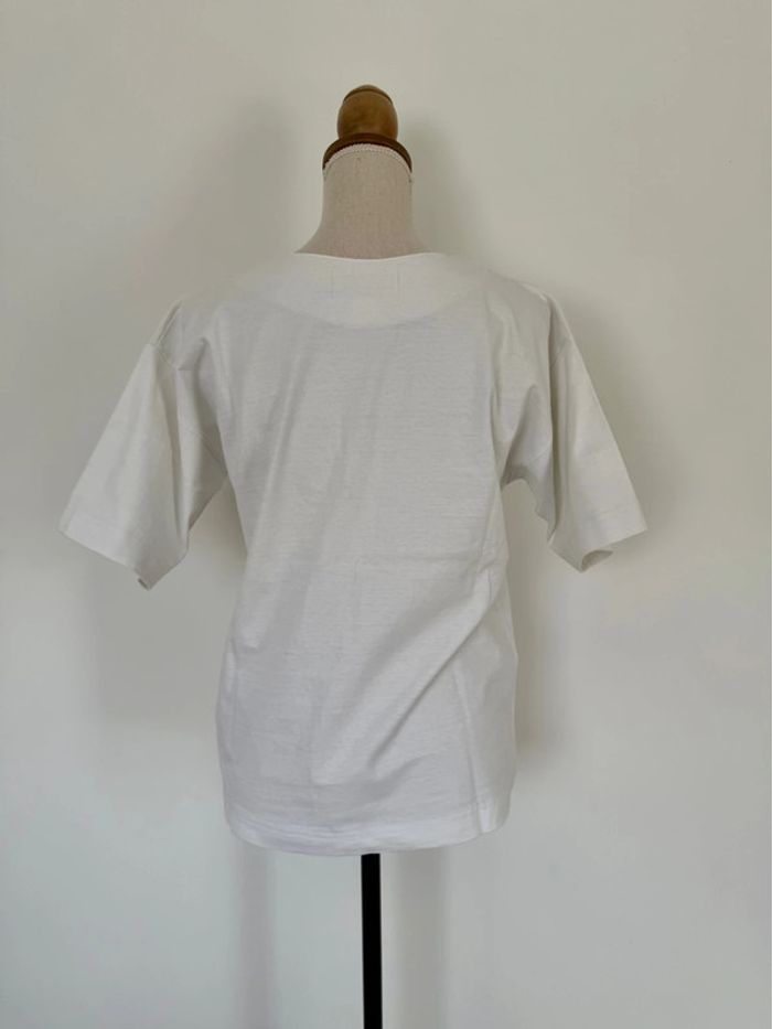 T-shirt haut top maillot camisa blusa Blouse chemise camicia overhemd folder camicetta été - photo numéro 4