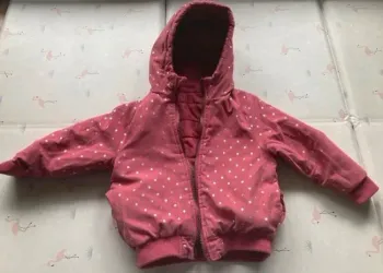Doudoune rose réversible et imperméable 4 ans