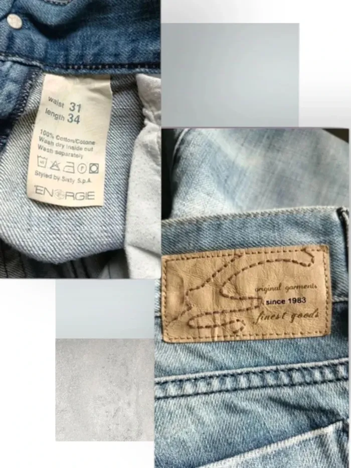 Jean boyfriend vintage y2k Energie, coupe droite , taille basse , 100 % coton - photo numéro 9