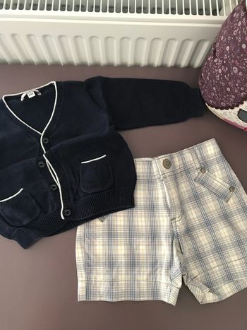 Ensemble veste et short Jacadi 6 mois
