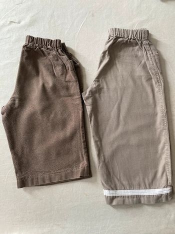 Lot 2 short et bermuda faits maison marron
