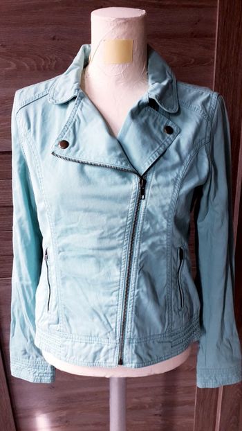 Perfecto en coton bleu