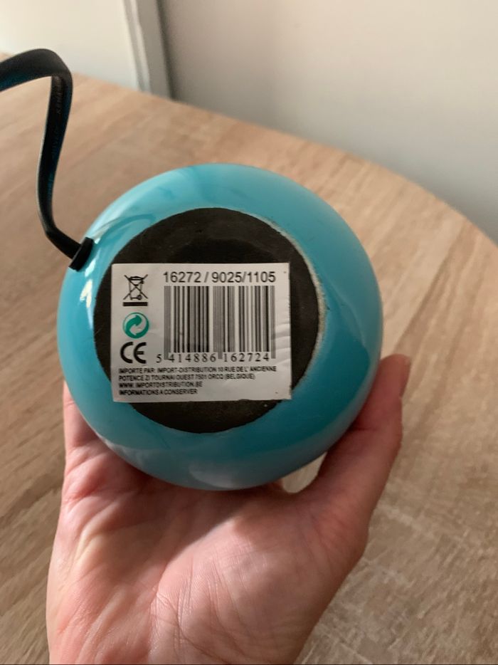 Lampe boule bleue sans abat jour - photo numéro 3