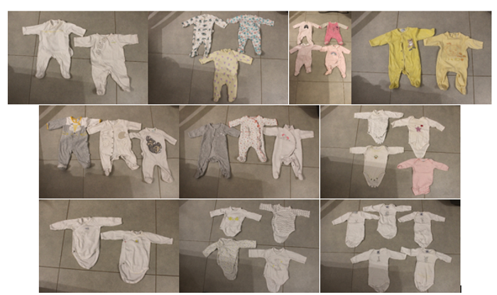 Lot vêtements 3 mois (pyjamas, bodies, t-shirt, leggings, etc.)