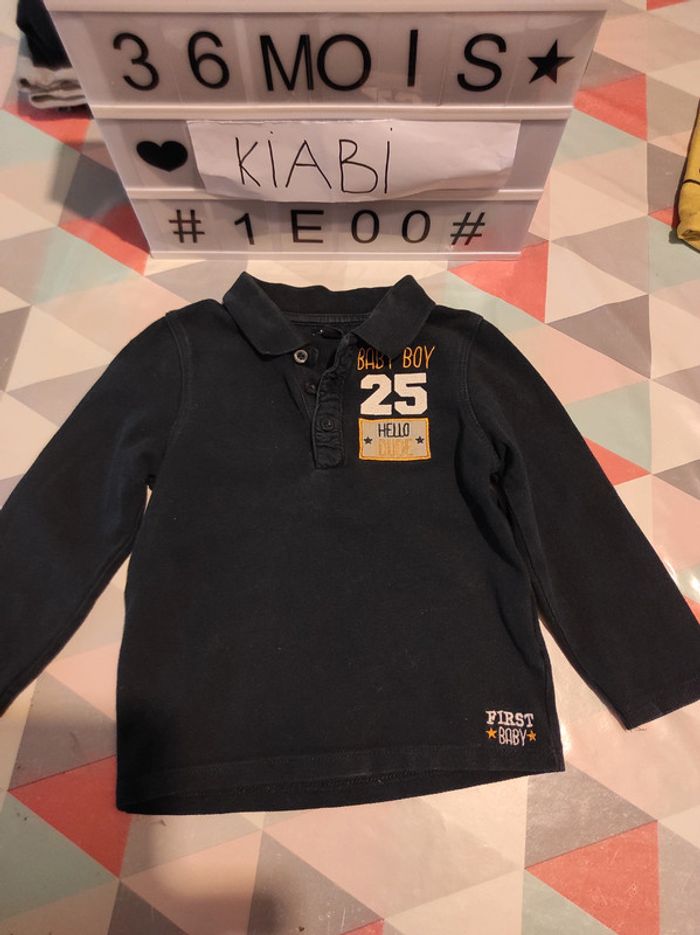 Polo manches longues 3 ans