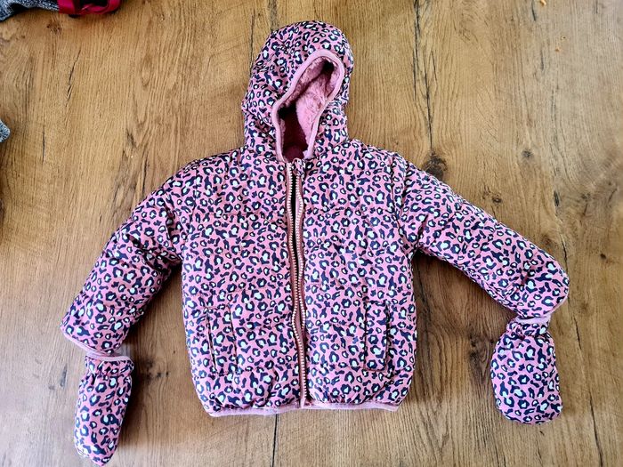 Manteau fille réversible