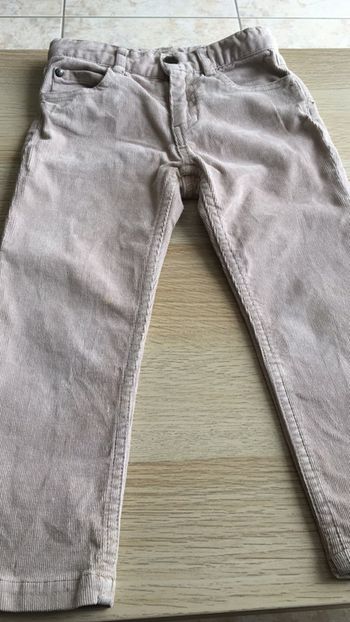 Pantalon velours beige 36 mois jacadi