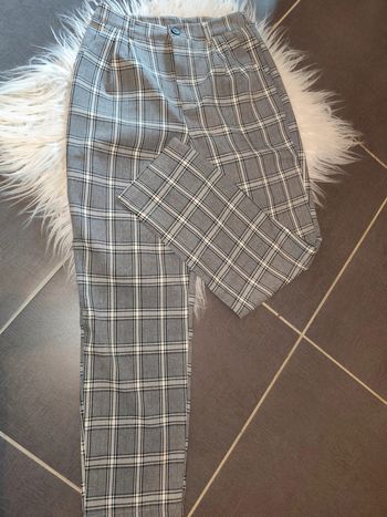 Pantalon de tailleur à carreaux