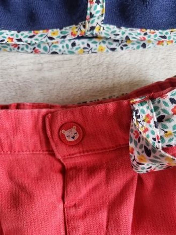 Ensemble sergent major 12 mois rose et bleu marine - photo numéro 4