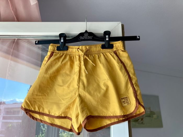 Short de bain moutarde enfant T. 8-9 ans