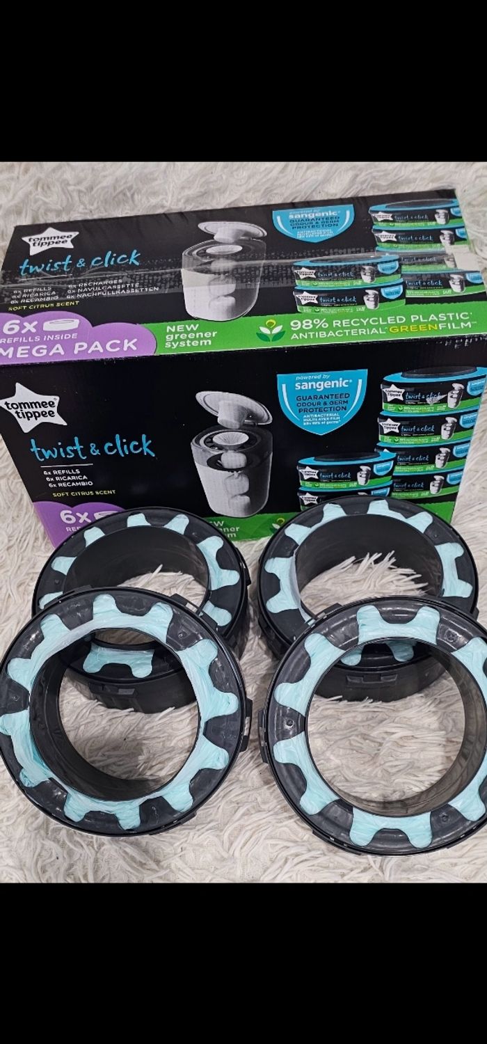 Lot de 4 recharges originales Twist & Click Tommee Tippee neufs - photo numéro 2