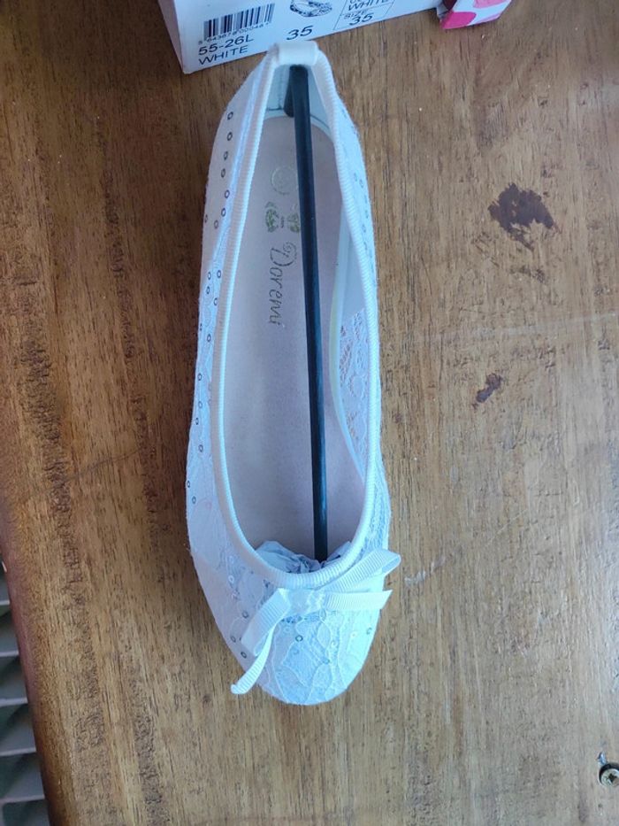 Belles ballerines dentelles - photo numéro 2