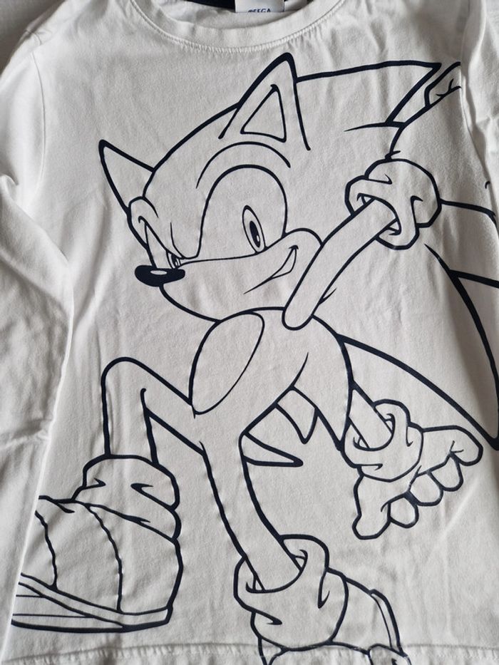 Tee-shirt manches longues Sonic 10 ans - photo numéro 3