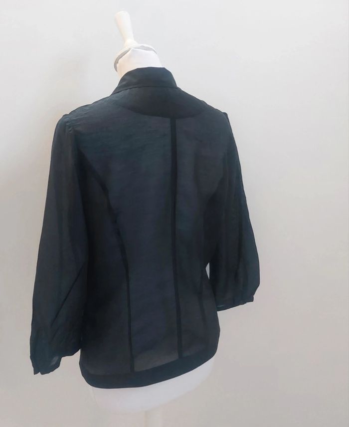 Veste légère type blazer léger été noir taille S - photo numéro 4
