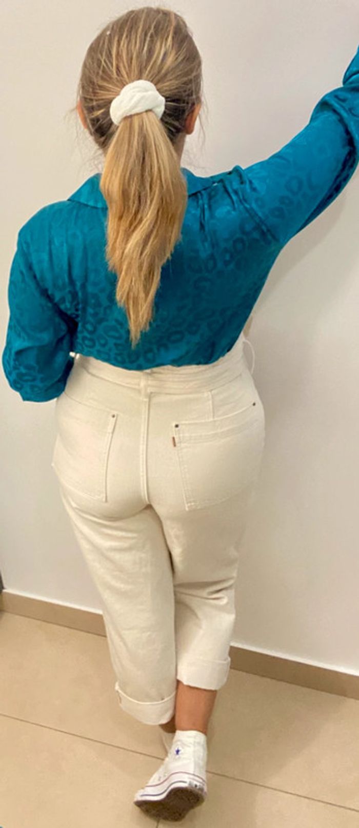 Jolie Chemise Satinée Imprimée Taille 38 - photo numéro 6