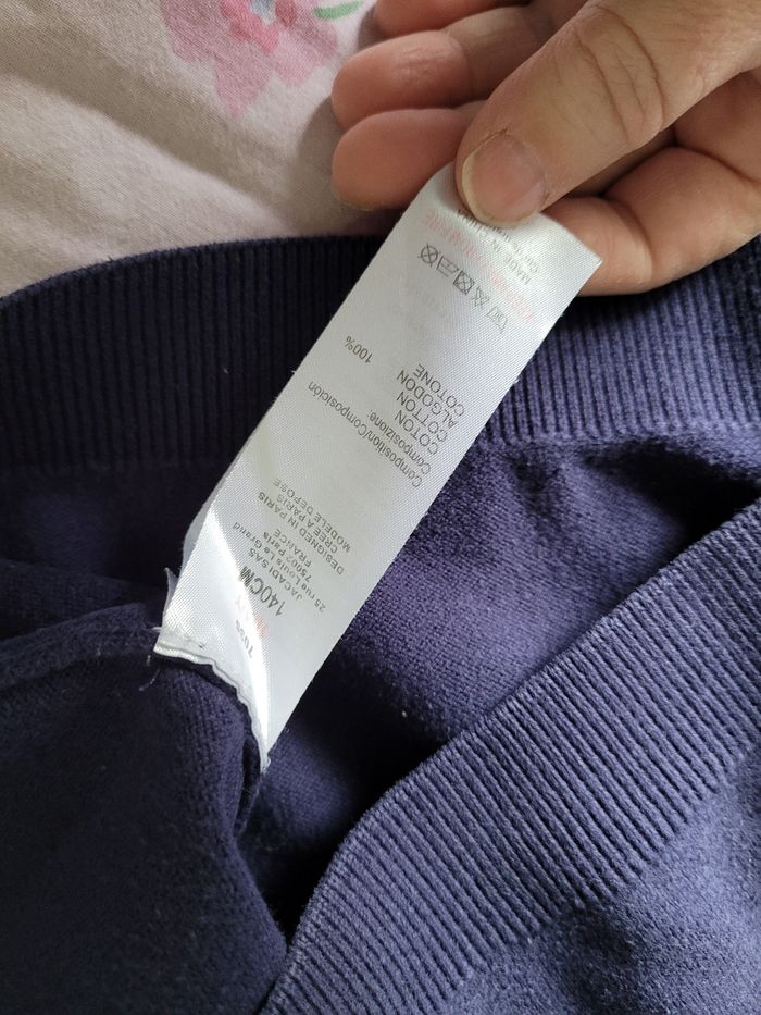 pull jacadi 10ans bleu marine (10e) - photo numéro 4
