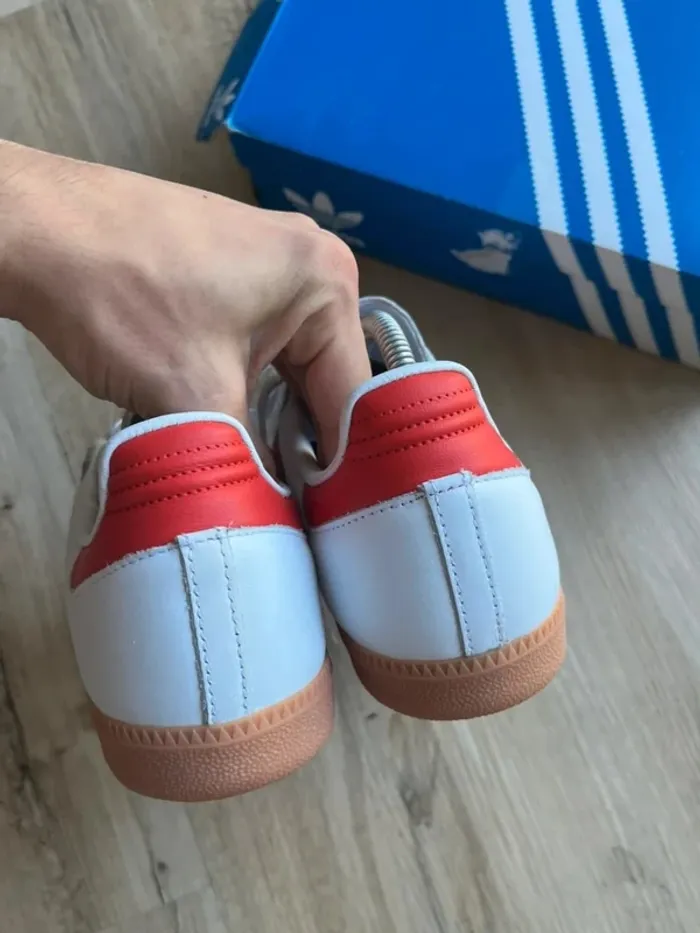 Adidas Samba OG White Red 43,5 - photo numéro 3