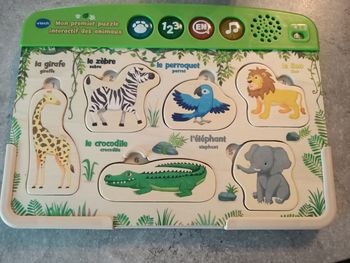 Puzzle en bois animaux sonore