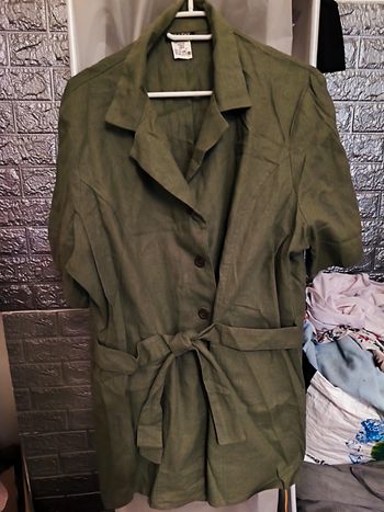 Veste trench manches courtes femme taille 50 galerie Lafayette