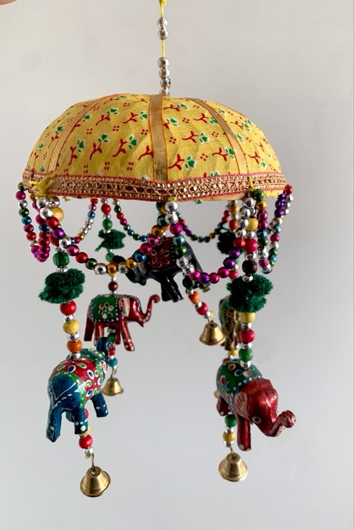 Mobile, suspension, carillon indien