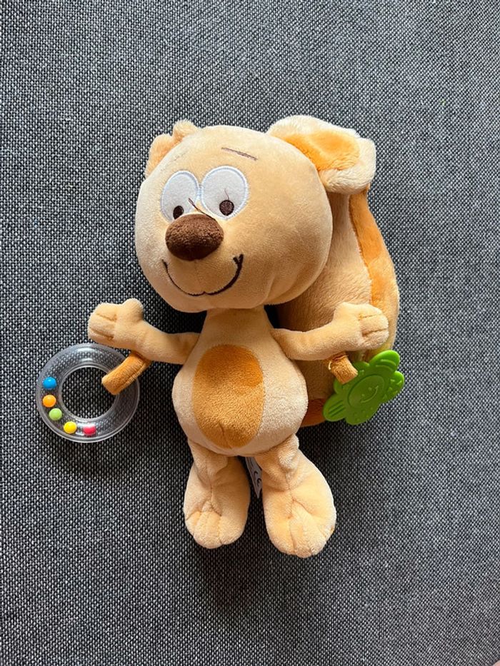 Peluche écureuil hochet neuf - photo numéro 3