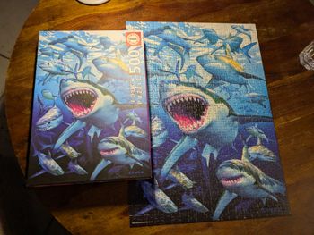 Magnifique puzzle Requins Educa 500 pièces