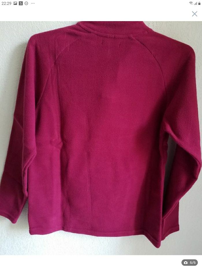Sweat polaire Bordeaux taille S neuf - photo numéro 5