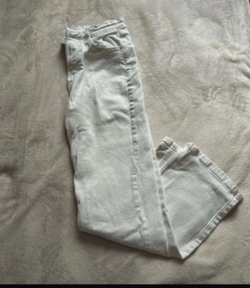 Jean straight blanc femme taille l