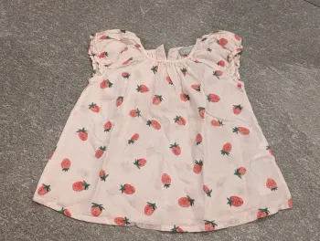 Blouse manches courtes fille 2/3 ans comme neuve