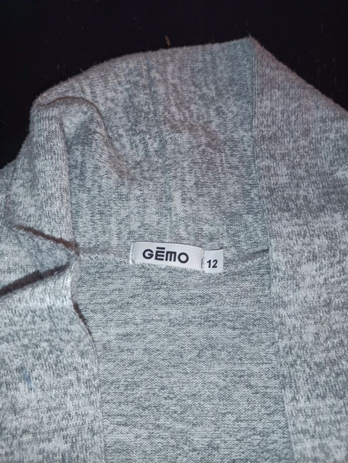 Gilet gris fille - photo numéro 2