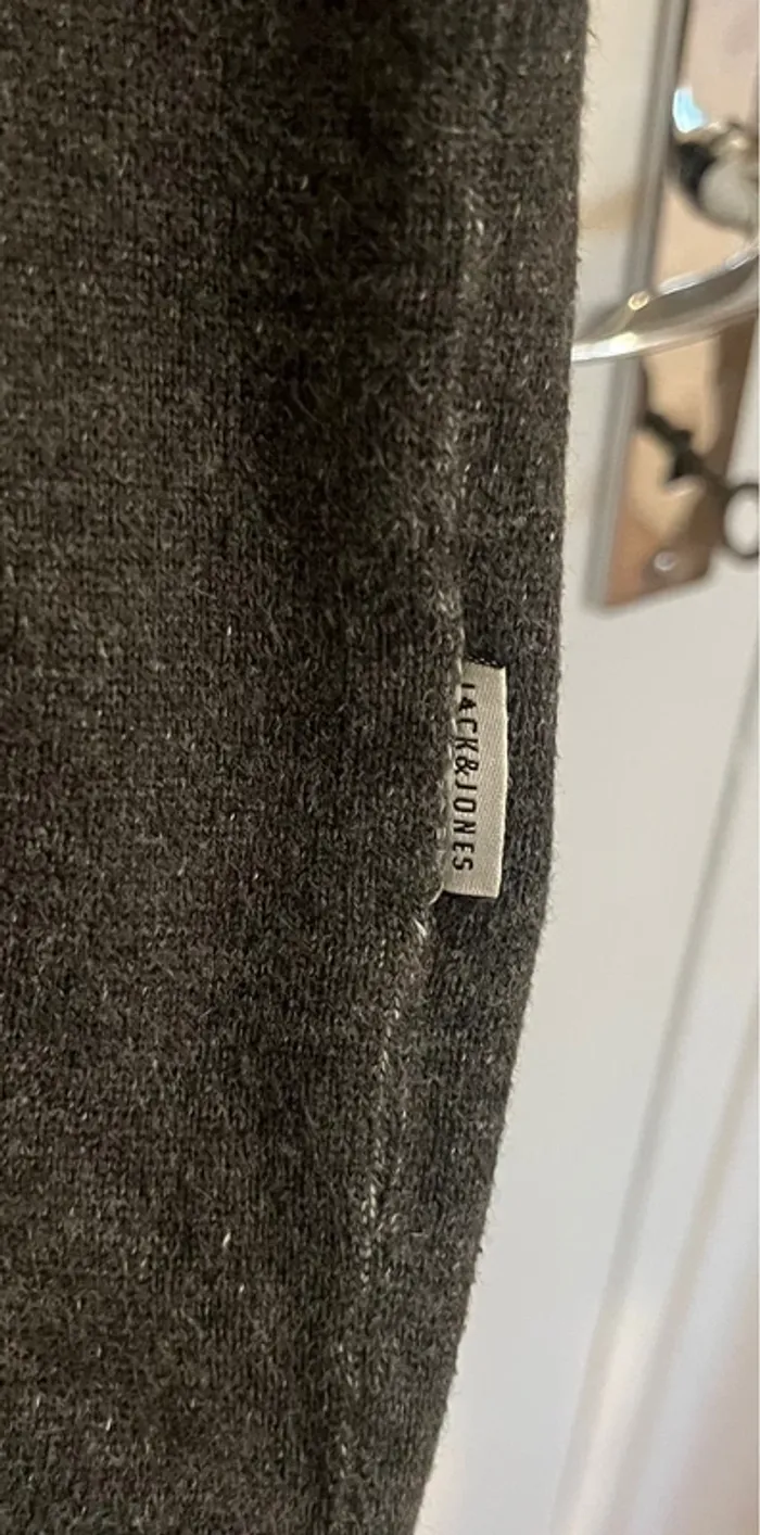 Pull Gris Homme - Jack & Jones - taille L - photo numéro 5