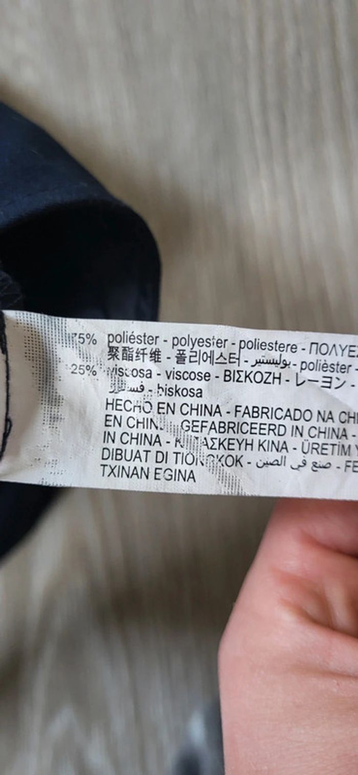 Pantalon bleu marine zara taille M - photo numéro 7