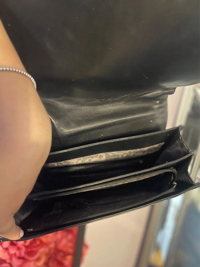 Sac noir avec effet tissé - photo numéro 4